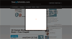 Desktop Screenshot of free3dtutorials.com